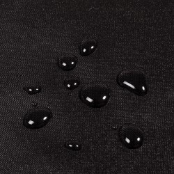Ткань Oxford 240D PU 3000 (Ширина 1,48м), цвет Черный (на отрез) в Петропавловске-Камчатском