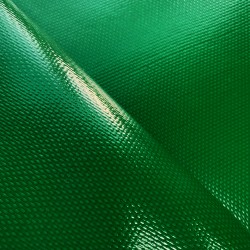 Ткань ПВХ 600 гр/м2 плотная (Ширина 1,5м), цвет Зелёный (на отрез) в Петропавловске-Камчатском