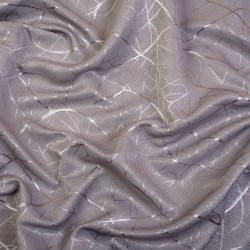 Ткань Блэкаут для штор светозатемняющая 75% (Ширина 280см) &quot;Ледовое тиснение цвет Серый&quot; (на отрез) в Петропавловске-Камчатском