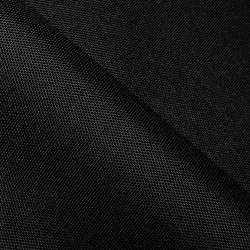 Ткань Oxford 600D PU (Ширина 1,48м), цвет Черный (на отрез) в Петропавловске-Камчатском