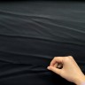 Светозатемняющая ткань для штор "Блэкаут" 95% (Blackout) (Ширина 280см), цвет Черный (на отрез)