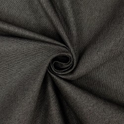 Ткань Рогожка (мебельная) (Ширина 140см), цвет Тёмно-Серый (на отрез) в Петропавловске-Камчатском