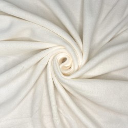 Ткань Флис Односторонний 130 гр/м2 (Ширина 150см), цвет Кремовый (на отрез) в Петропавловске-Камчатском
