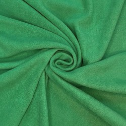 Ткань Флис Односторонний 130 гр/м2 (Ширина 150см), цвет Зелёный (на отрез) в Петропавловске-Камчатском