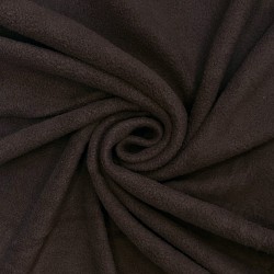 Ткань Флис Односторонний 180 гр/м2 (Ширина 150см), цвет Коричневый (на отрез) в Петропавловске-Камчатском