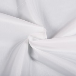 Ткань подкладочная Таффета 190Т (Ширина 150см), цвет Белый (на отрез) в Петропавловске-Камчатском