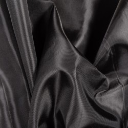 Ткань подкладочная Таффета 190Т (Ширина 150см), цвет Черный (на отрез) в Петропавловске-Камчатском