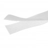 Контактная лента 25мм цвет Белый (велькро-липучка, на отрез)