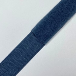 Контактная лента 25мм цвет Синий (велькро-липучка, на отрез) в Петропавловске-Камчатском