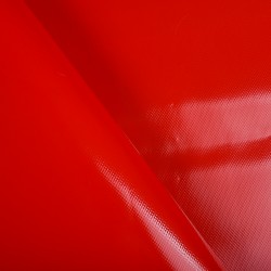 Ткань ПВХ 450 гр/м2, Красный (на отрез)  в Петропавловске-Камчатском