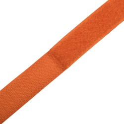 Контактная лента 25мм цвет Оранжевый (велькро-липучка, на отрез) в Петропавловске-Камчатском