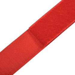 Контактная лента 40мм (38мм) цвет Красный (велькро-липучка, на отрез) в Петропавловске-Камчатском