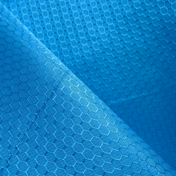 Ткань Oxford 300D PU Рип-Стоп СОТЫ, цвет Голубой (на отрез) в Петропавловске-Камчатском