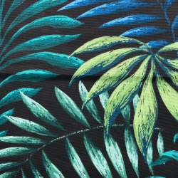 Интерьерная ткань Дак (DUCK) (ширина 1,8м), принт &quot;Тропические листья&quot; (на отрез) в Петропавловске-Камчатском