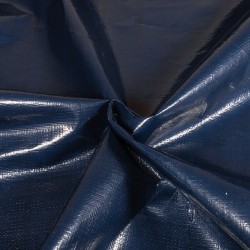 Тентовое полотно Тарпаулин 180 г/м2 (Ширина 2м), цвет Темно-Синий (на отрез) в Петропавловске-Камчатском