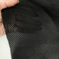 Сетка 3D трехслойная Air mesh 165 гр/м2, цвет Черный (на отрез)  в Петропавловске-Камчатском