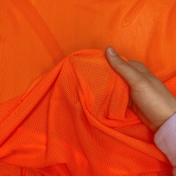 Трикотажная Сетка 75 г/м2, цвет Оранжевый (на отрез)  в Петропавловске-Камчатском