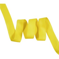 Окантовочная лента-бейка, цвет Жёлтый 22мм (на отрез)  в Петропавловске-Камчатском